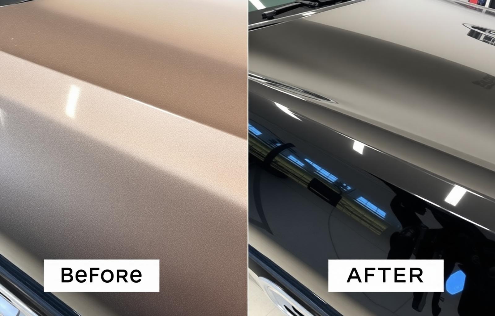 Paint correction before and after